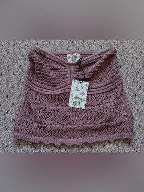 Hippie Rose Mauve Crochet Tube Top✨